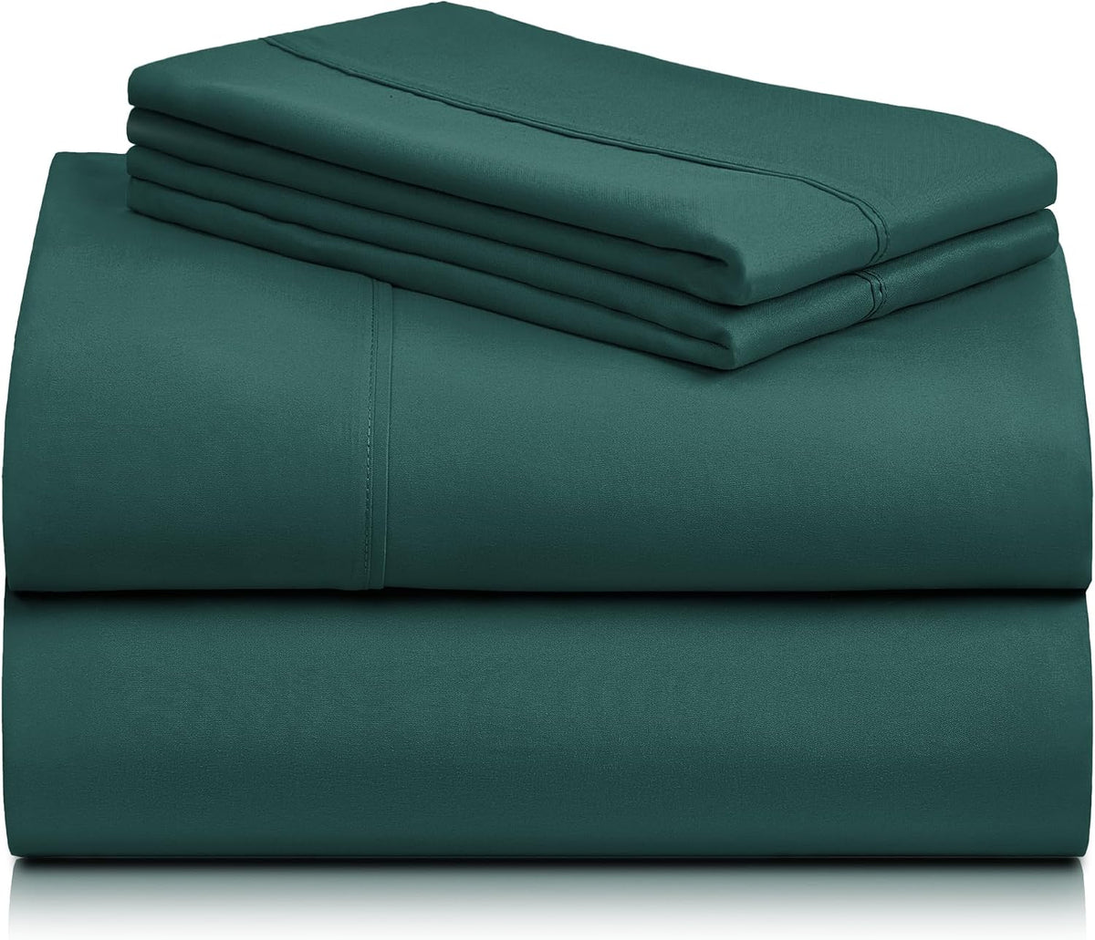 Cal King Size Sheets Set, Cooling & Soft Deep Pocket Bed Sheets, 4PC
