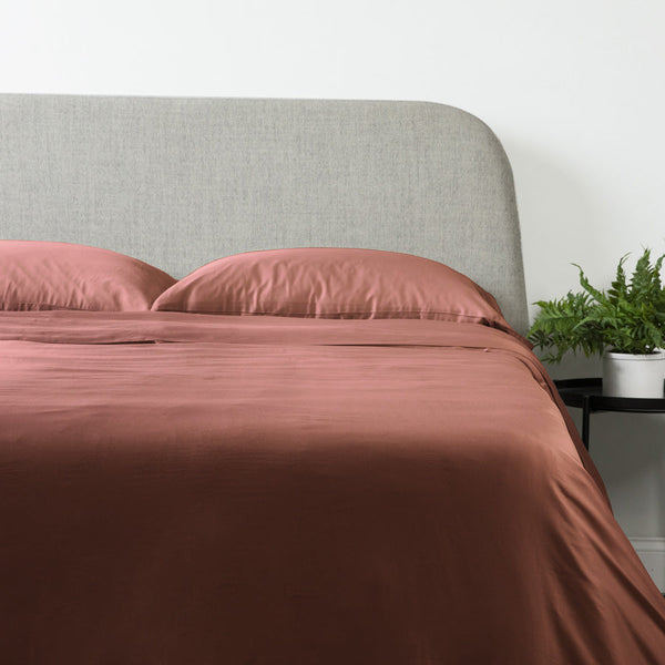 Bamboo Duvet Cover - Terracotta