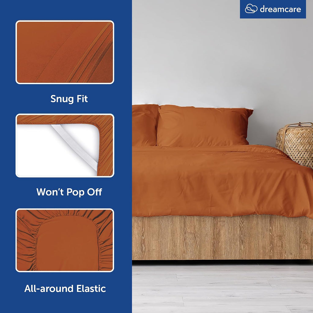 100% Rayon Bamboo Sheets Queen Size - 4Pc Cooling Sheets Queen